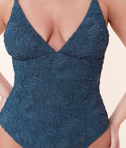 The Lanikai One Piece - Popcorn Floral - Stargazer - Classic