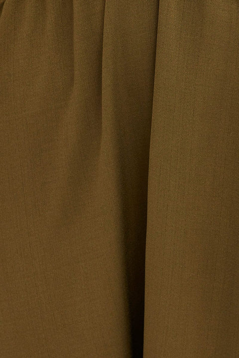 Green Cutout Midi Dress