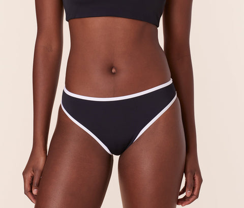 The Bells Bikini Bottom - Eco Nylon - Black