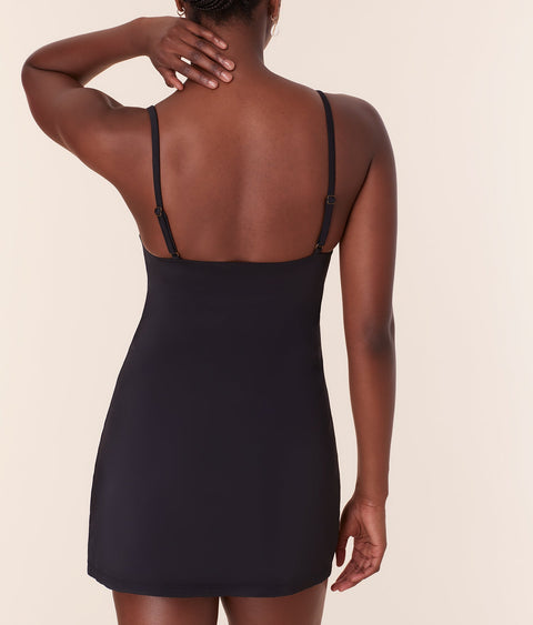 The Amalfi Swim Dress - Eco Nylon - Black