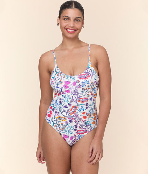 The Amalfi One Piece - Eco Nylon - Botanical Floral - Classic