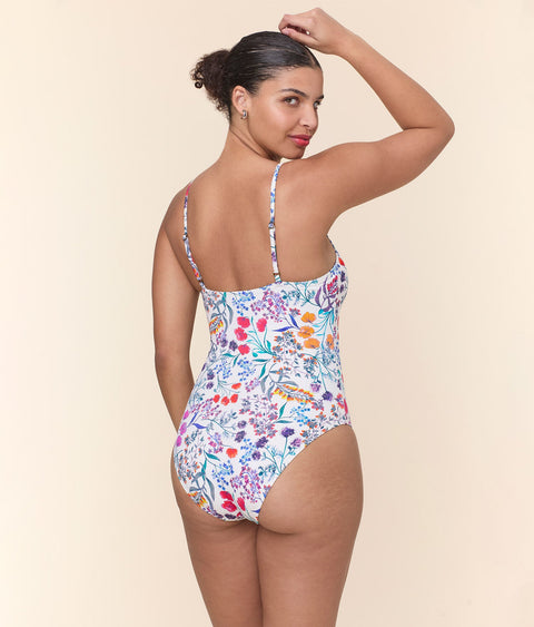 The Amalfi One Piece - Eco Nylon - Botanical Floral - Classic