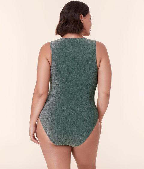 The Malibu One Piece - Glitter - Cascade - Classic