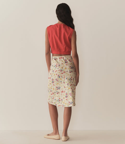 DORIS TOP -- SCARLET