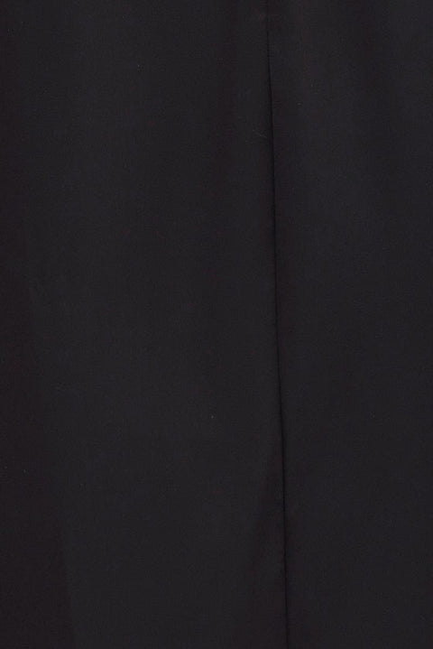Black Cowl Neck Cutout Midi Dress
