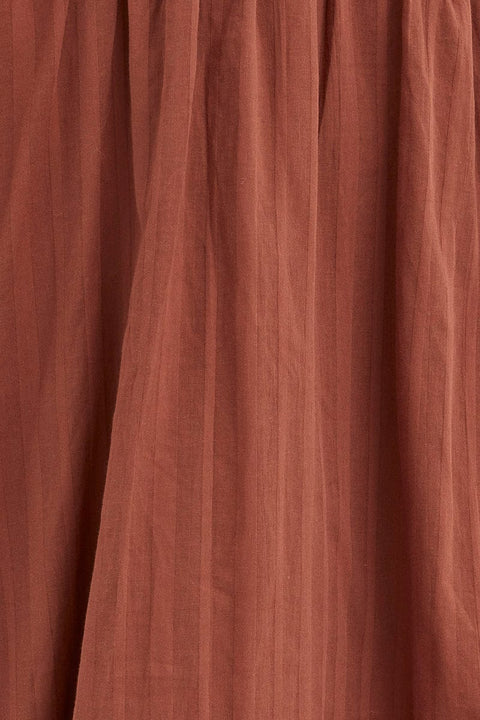 Brown Midi Dress Long Sleeve Evening