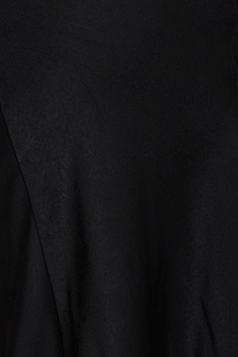 Black Midi Dress Satin