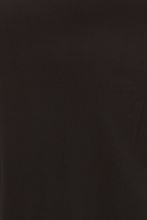 Black Cowl Neck Party Midi Dress