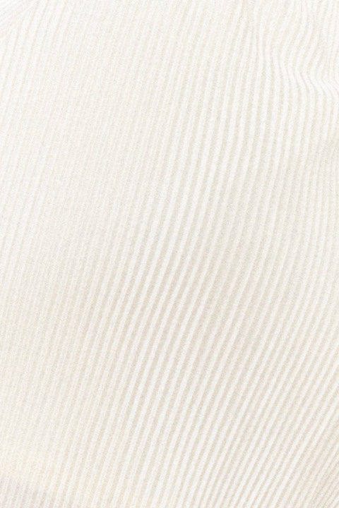 White Slip Dress Midi Plisse Satin